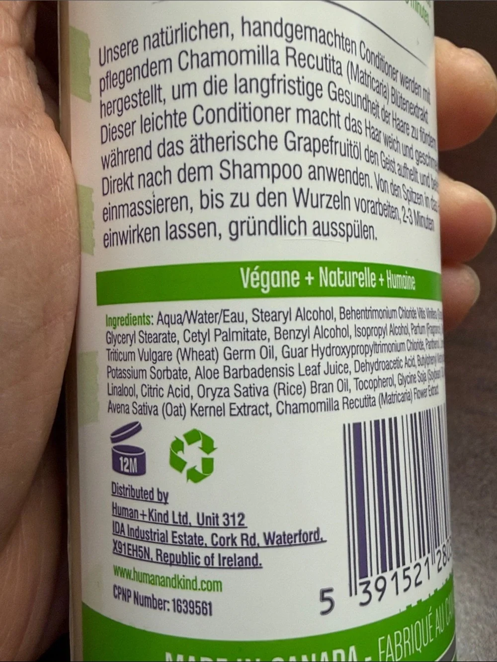 Humankind Grapefruit Shampoo & Conditioner Duo